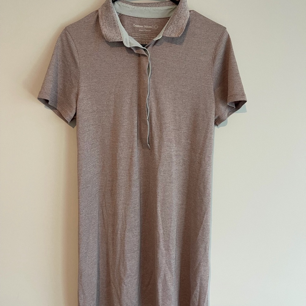 Outdoor Voices Taupe Dress size: large